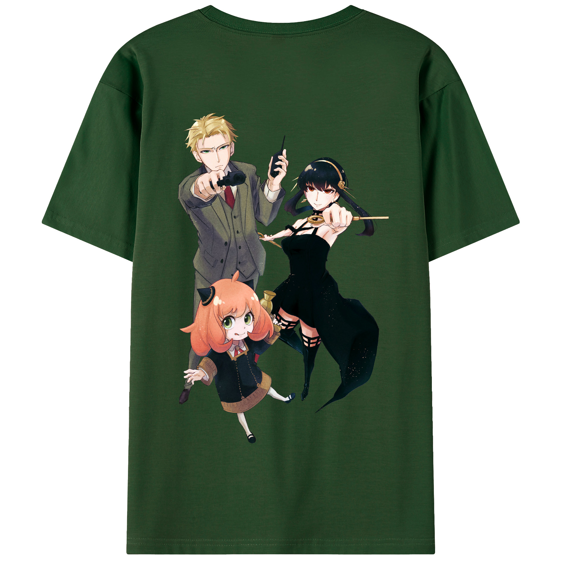 （画像用） SPY×FAMILY间谍家家酒 綿100％半袖Tシャツ（背面プリント）
